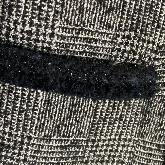 J. Crew metallic trim glen plaid lady jacket - Picture 4 of 8